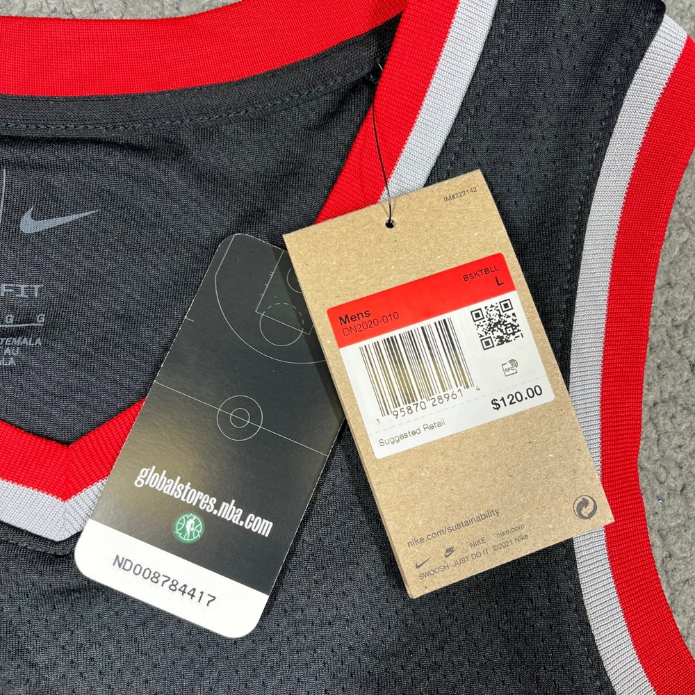 Nike Damian Lillard Portland Trail Blazers Icon Edition Jersey DN2020-010 Mens L - Picture 4 of 12